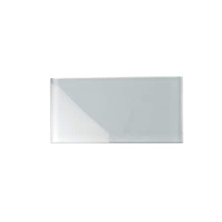 Apollo Tile 3X6 Soft Grey Glossy Subway Glass Tile 5 Sq.Ft., 40PK APLA9909236EC102